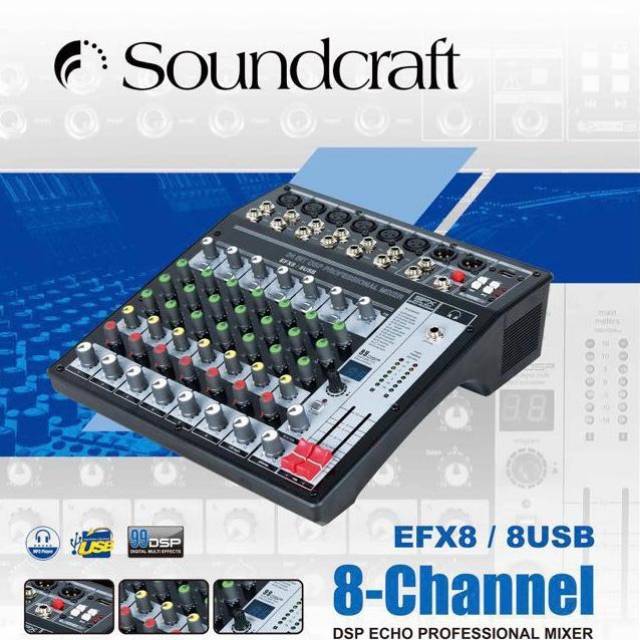 MIXER SOUNDCRAFT EFX8/8USB