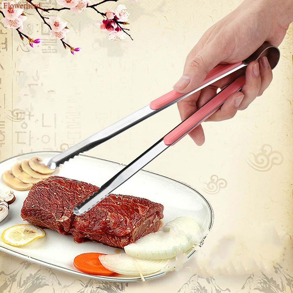 [Elegan] Klip Spaghetti Tahan Korosi Penjepit BBQ Stainless Steel Peralatan Masak Jepitan Aksesoris Dapur Penjepit BBQ