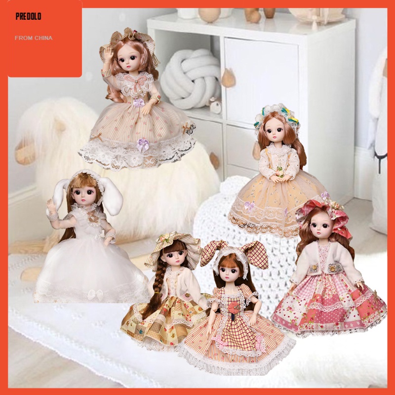 [In Stock] 12&quot; Doll Toy Movable Joints Fashionable Dress Up Dolls Toy for Girls