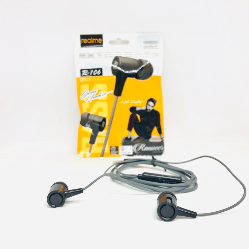 R-106 BUDS GROSIR HANDSFREE REALME BUDS ORIGINAL R106 STEREO EARPHONE