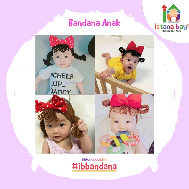 Bandana Wig Baby - Wig Ribbon