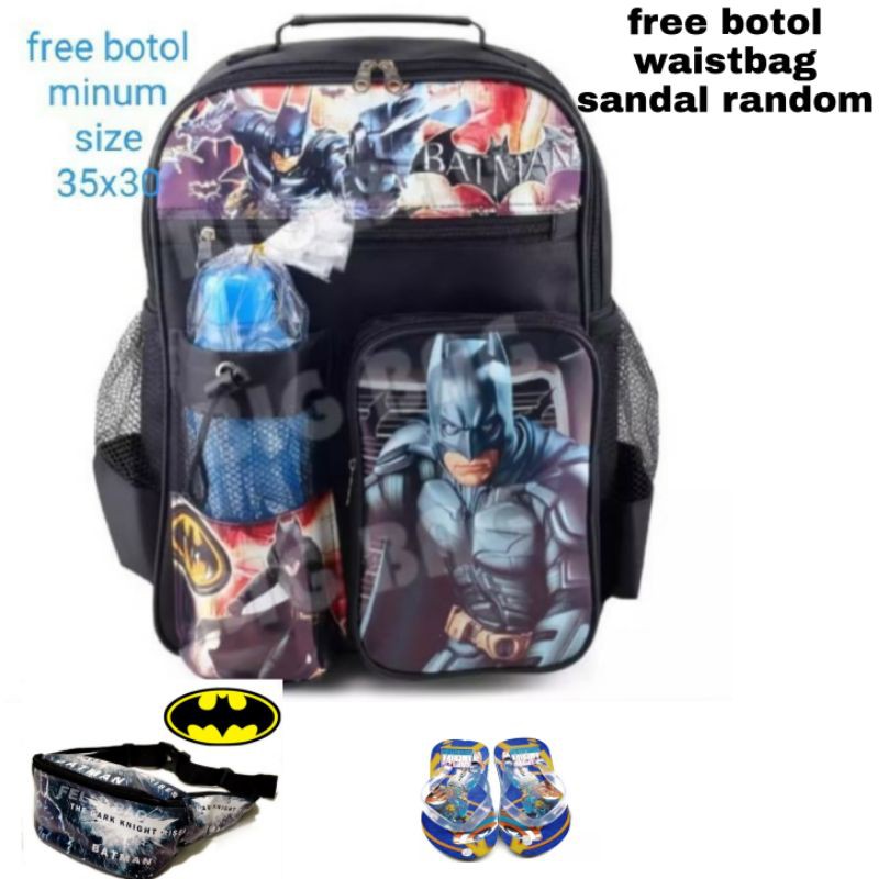 TAS RANGSEL ANAK LAKI LAKI TAS ANAK KAPTEN MARVEL BATMAN TAS ANAK SD DAN TK