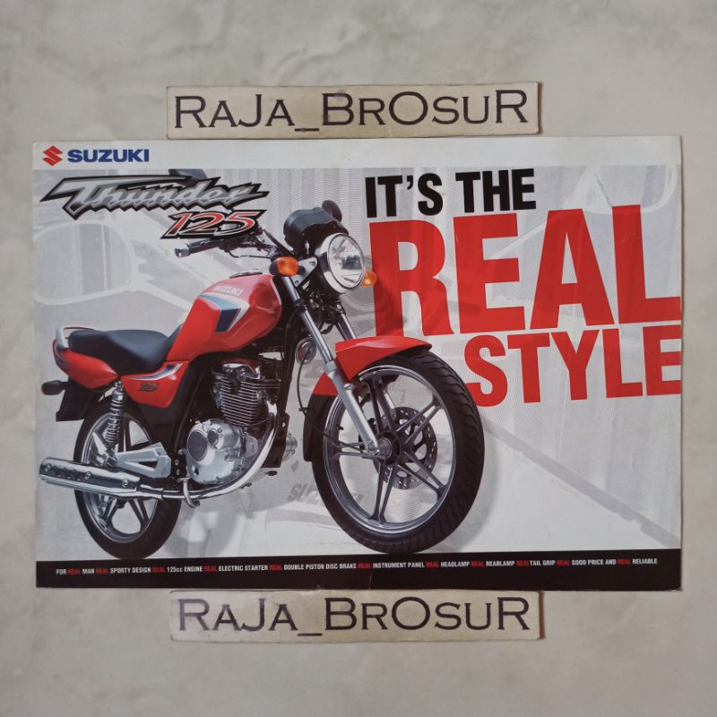 Poster brosur katalog flyer Suzuki Thunder/Suzuki Thunder125 2004
