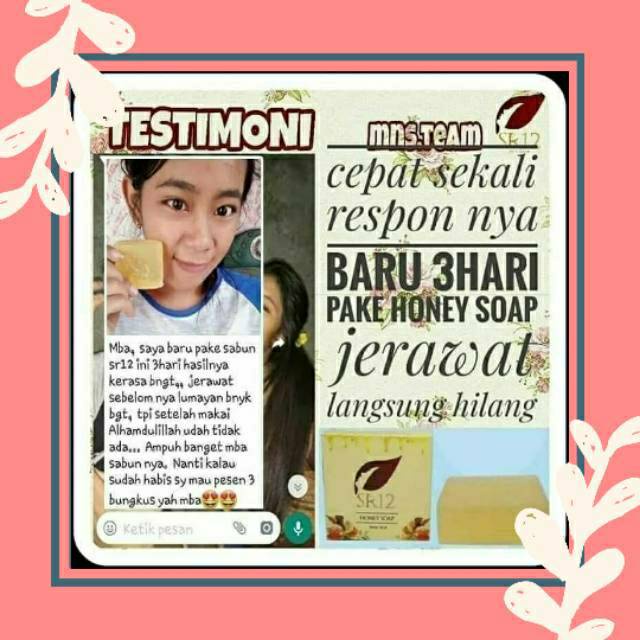 Honey Soap - Sabun sr12 - Pembersih Wajah - Sabun Madu - sabun batangan - sr12 skincare