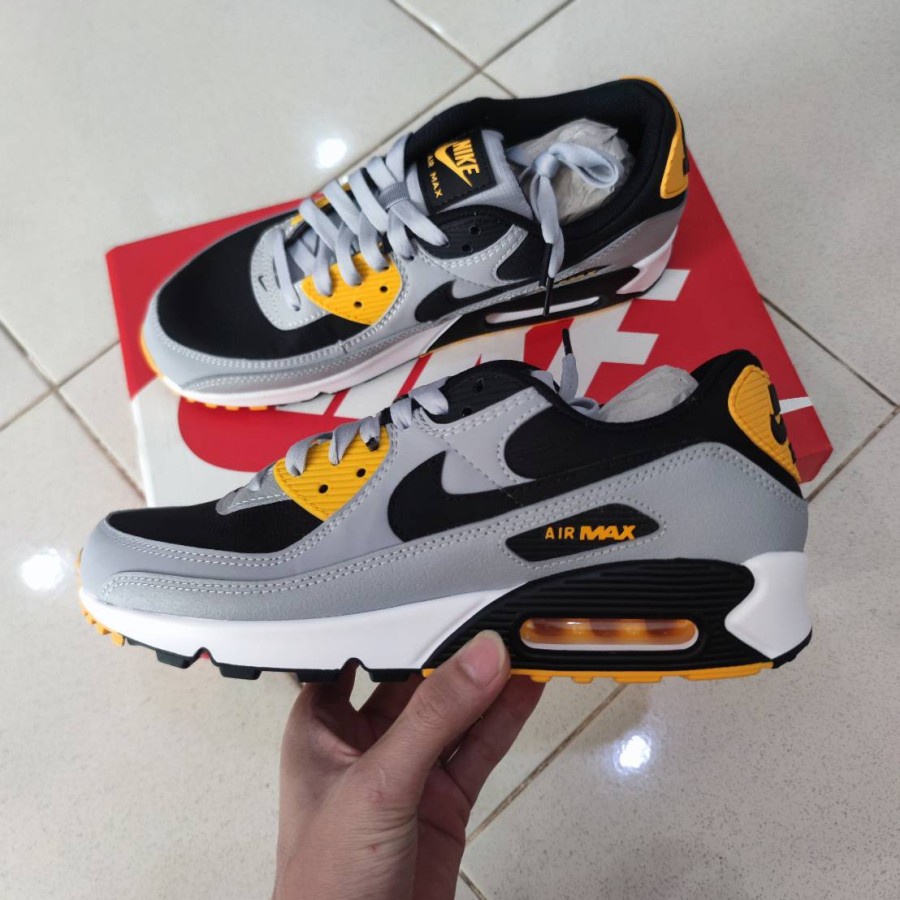 Nike Air Max 90 Classic Batman Wolf Grey/Black Original BNIB [RESMI]