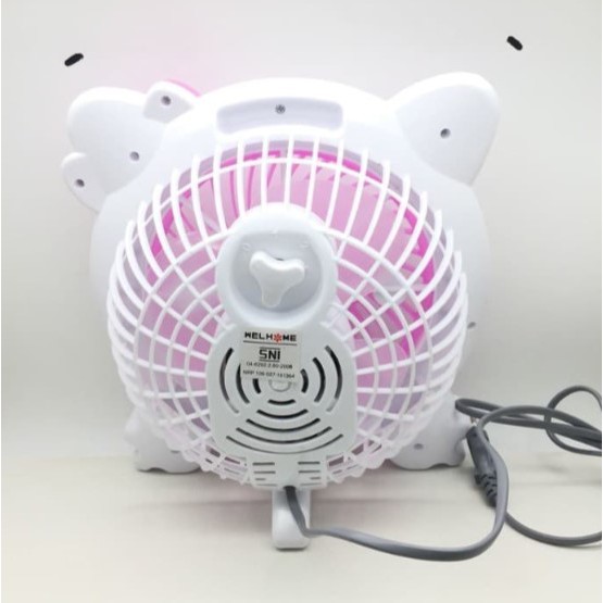 Kipas Karakter Hellokitty Box Fan Welhome 10 inch WH 170H SNI