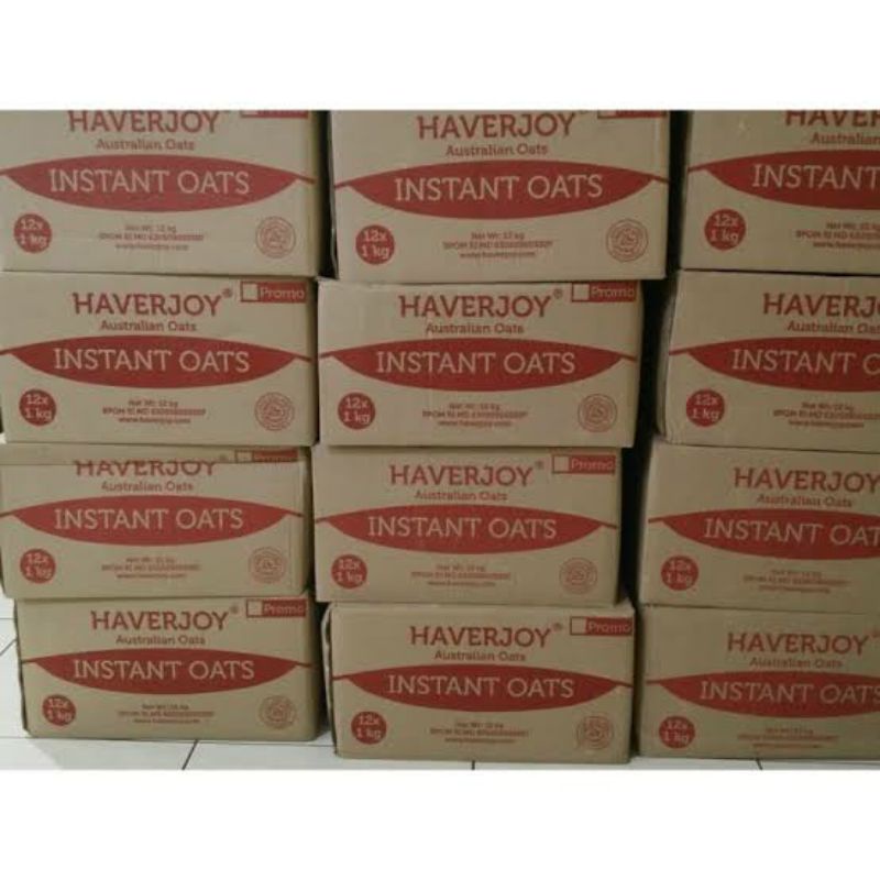 

HAVERJOY INSTANT OATS 1 DUS ISI 12 Pcs @ 1 Kg - KEMASAN MERAH
