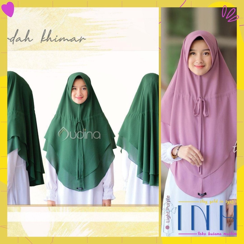 WARDAH KHIMAR ORI AUDINA JILBAB INSTAN SYARI MURAH CANTIK HIJAB PET ANTEM