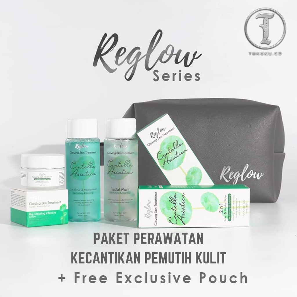 Jual Paket Skincare Glowing Reglow Series Treatment Glowing Whitening ...