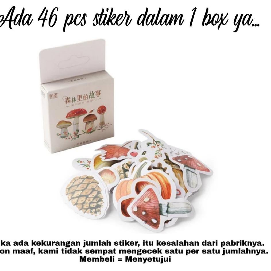 

GVS 46pcs Aesthetic Stiker Pack Box Murah Dekorasi Hias Diary/Journal/Scrapbook/DIY❇ (Ready)