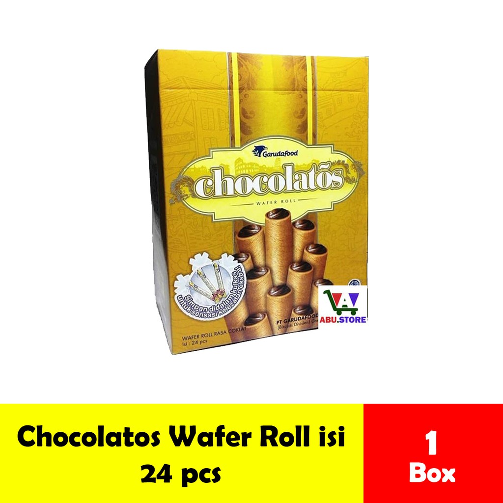 Chocolatos Wafer Roll Original Stik Box Isi 24pcs X 9gr Short Shopee Indonesia