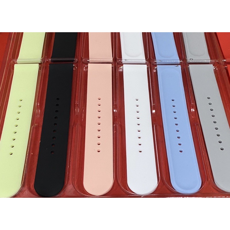 STRAP SMARTWATCH 20mm smartwatch 22mm strap jam tangan strap silikon silicone strap nilon nylon