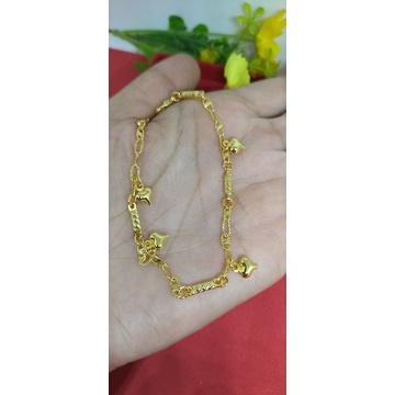 gelang tangan koin mesin kuning glowing+ kalung