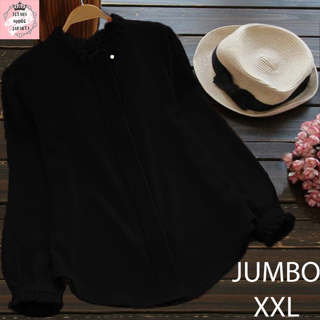 ISTANA MODE JAKARTA Lilac Jumbo baju atasan wanita terbaru blouse korean style blouse wanita lengan panjang-2