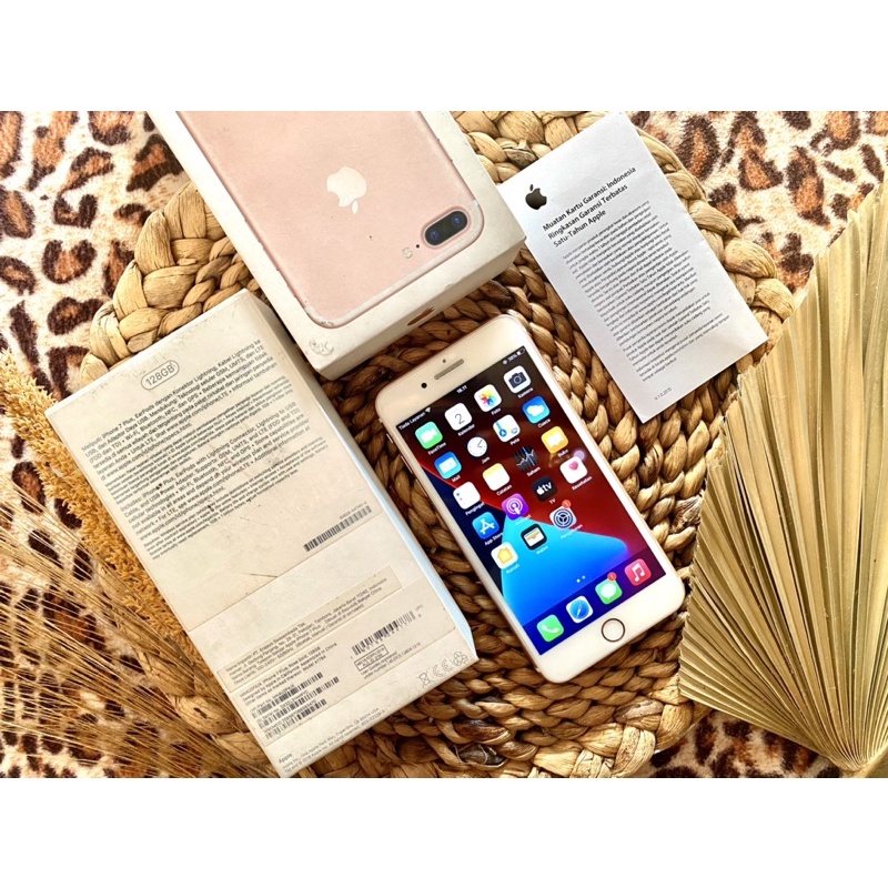 Iphone 7plus 128gb ex iBox Indonesia BH 86% nominus