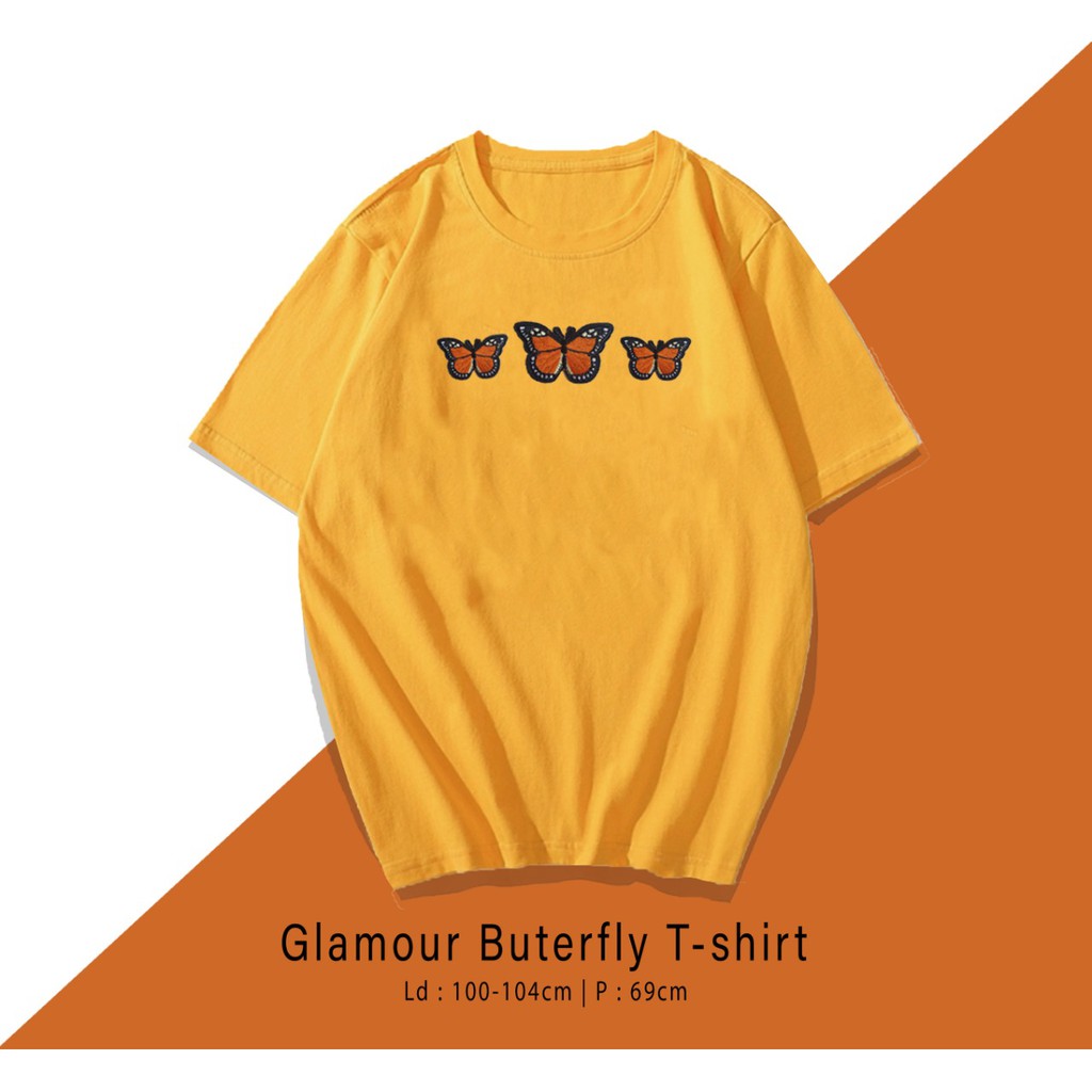 TRIPLE FLY /3 KUPU KUPU TERMURAH BAJU KAOS KATUN WANITA/ PRIA UNISEX LENGAN PENDEK / TUMBLR TEE