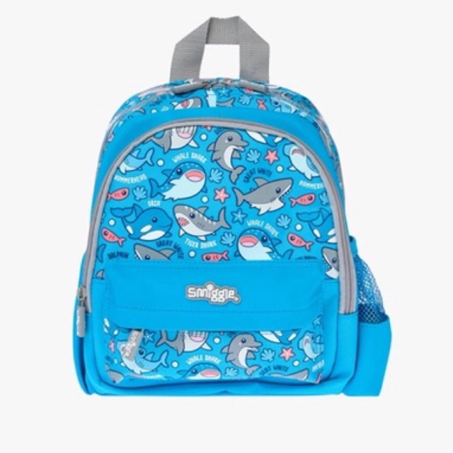 SMIGGLE BACKPACK SALE TEENY TINY BLUE SHARK FOR KIDS BOY