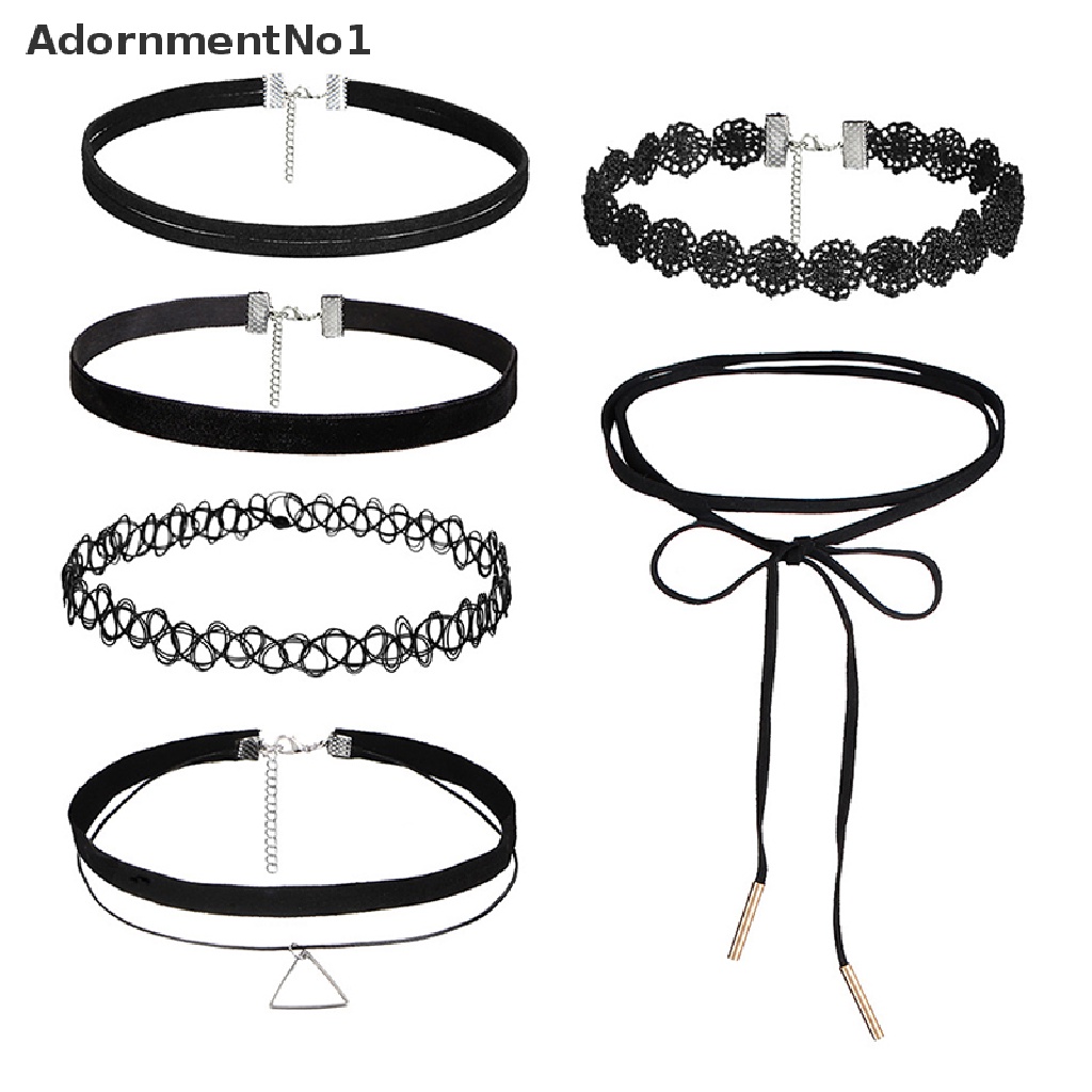 (AdornmentNo1) Kalung Choker Velvet Stretch Klasik Gaya Gothic Untuk Wanita