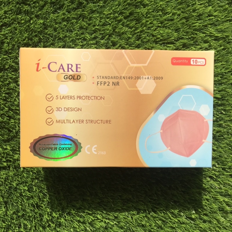 Masker tembaga viral copper filtering half mask hotman 10 pcs / box