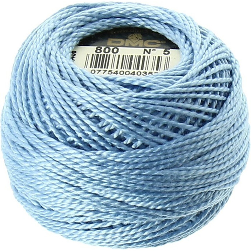 Benang Sulam DMC Art 116 Cotton Perle Pearl Ball Size 5 Kode 800