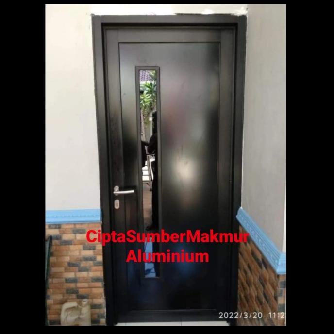 Jual Pintu Kamar Mandi Aluminium Acp Full Panel Kombinasi Kaca Full Set Vdv D Shopee