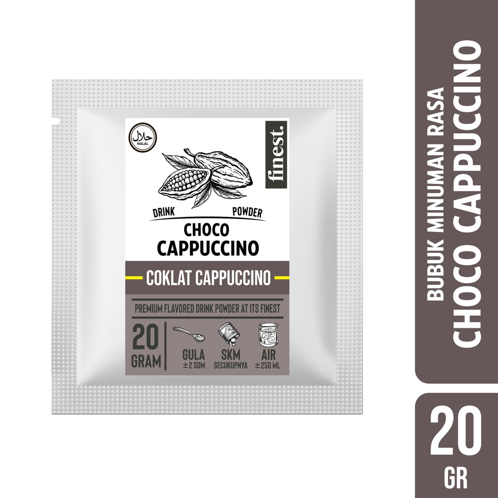 

Bubuk Minuman Rasa Choco Cappuccino Drink Powder Kemasan Sachet 20 Gram