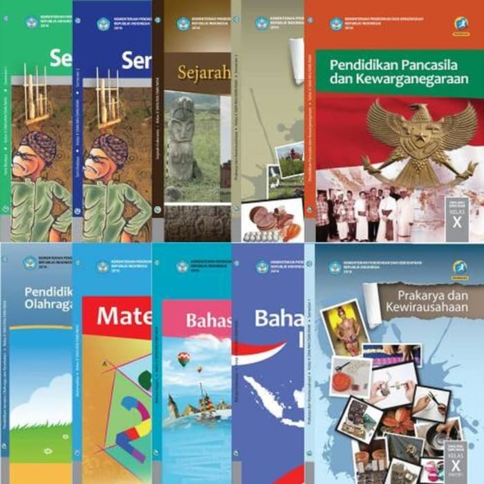 

❤BISA COD❤ Paket Buku Kelas 10 SMA K13 Revisi Terbaru (10 Buku)