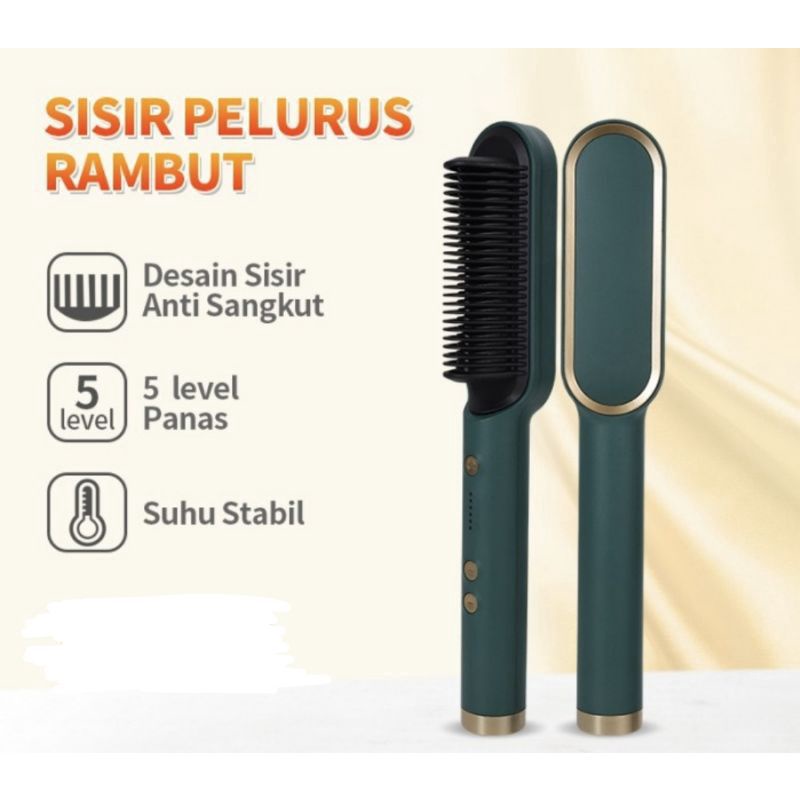 Sisir Catok Pelurus Rambut Curly Hair