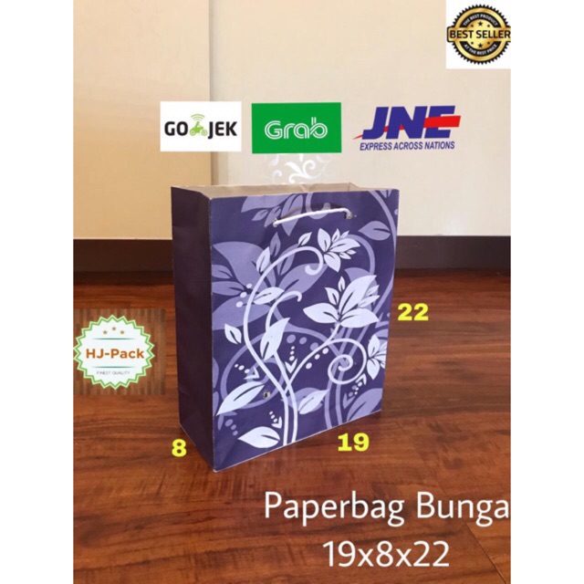 

Paperbag Bunga Ungu 19x8x22 Tas Kertas Paper Bag Motif Bunga Tas Souvenir Goodie Bag Tas Belanja