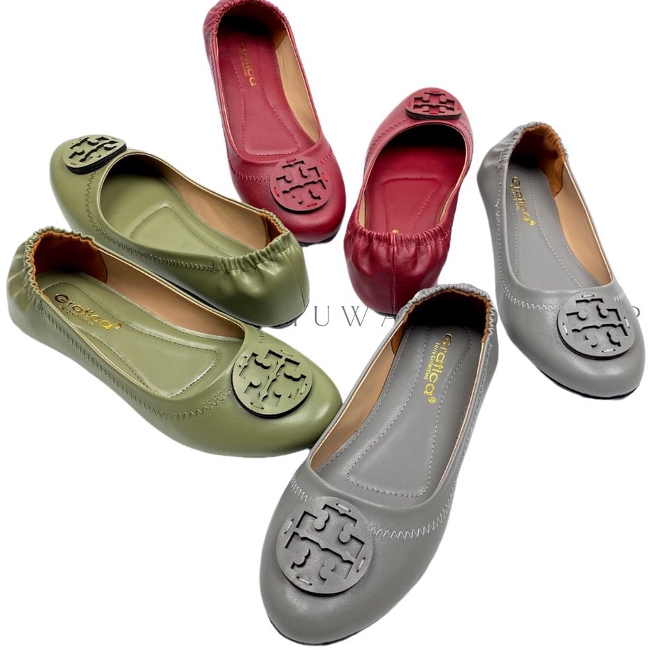 Gratica Sepatu Wanita Flat Shoes Minnie Travel Balet Shoes Rinia RJ 91