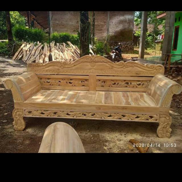 Bangku teras kayu jati