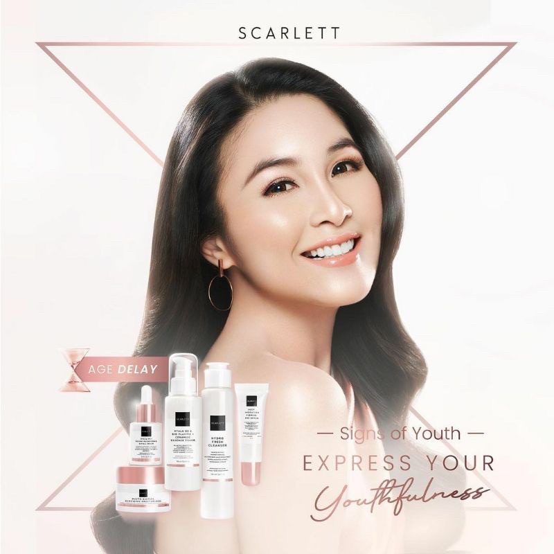 SCARLETT WHITENING AGE SERIES Cleanser Essence Toner Serum Moisturizer Eye Serum