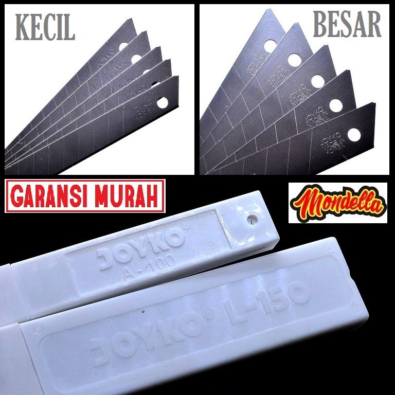 

Isi Cutter Kecil Set 5 Pcs A100 Kater Pisau Silet Kertas Refill Joyko Isi Ulang CUTER