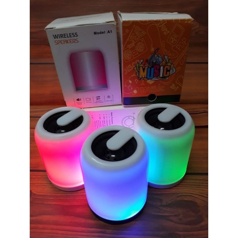 Speaker Bluetooth A1 Mini Smart Touch Lamp Speaker lampu Bunglon Speaker Bluetooth + Lampu Tidur A1