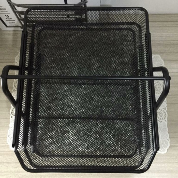 FILE TRAY DELI - RAK BASKET TEMPAT DOKUMEN WARNA HITAM