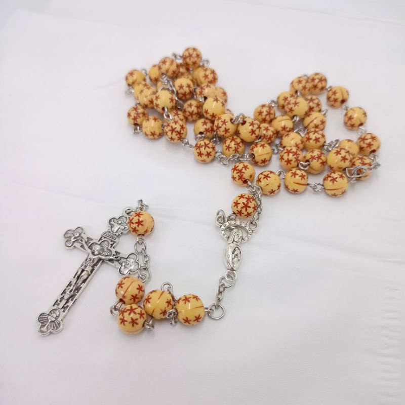 Rosario Kalung Manik Motif Kayu + Kotak