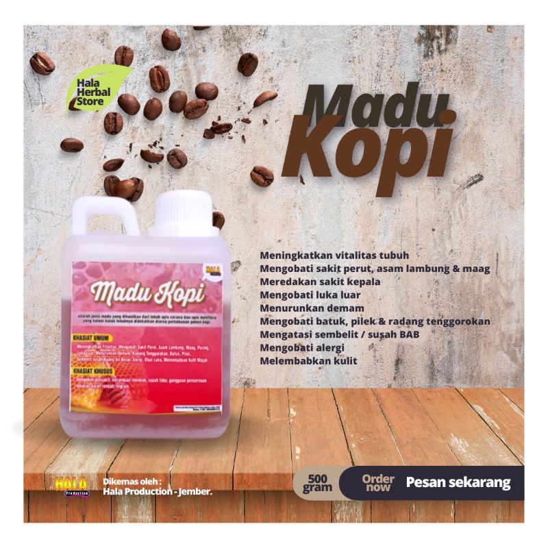 

madu kopi / madu 100% murni