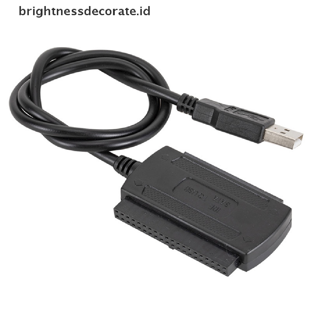 Kabel Adapter Converter USB 2.0 To IDE SATA Untuk 2.5 3.5 Inch Hard Drive HD