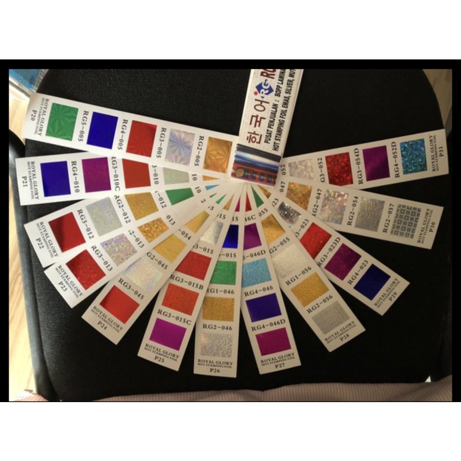 

Hot Stamping Foil Pita Foil HOLOGRAM MOTIF POLY EMBOSS
