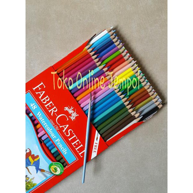 

Terbaru! Atk95Fc 48 Warna Watercolour Pencil Faber Castel 114468 Pensil Cat Edu Murah