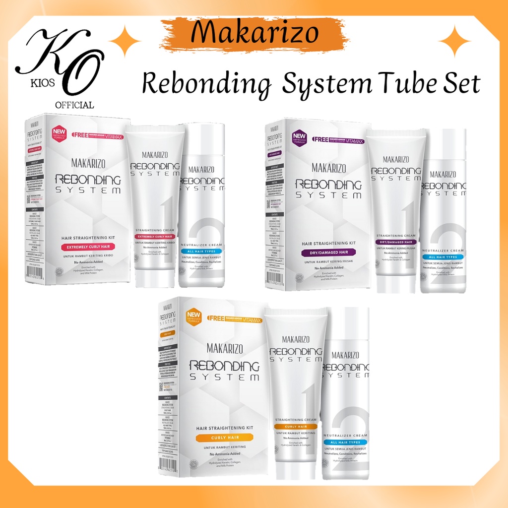 Makarizo Rebonding System Hair Straightening 120ml