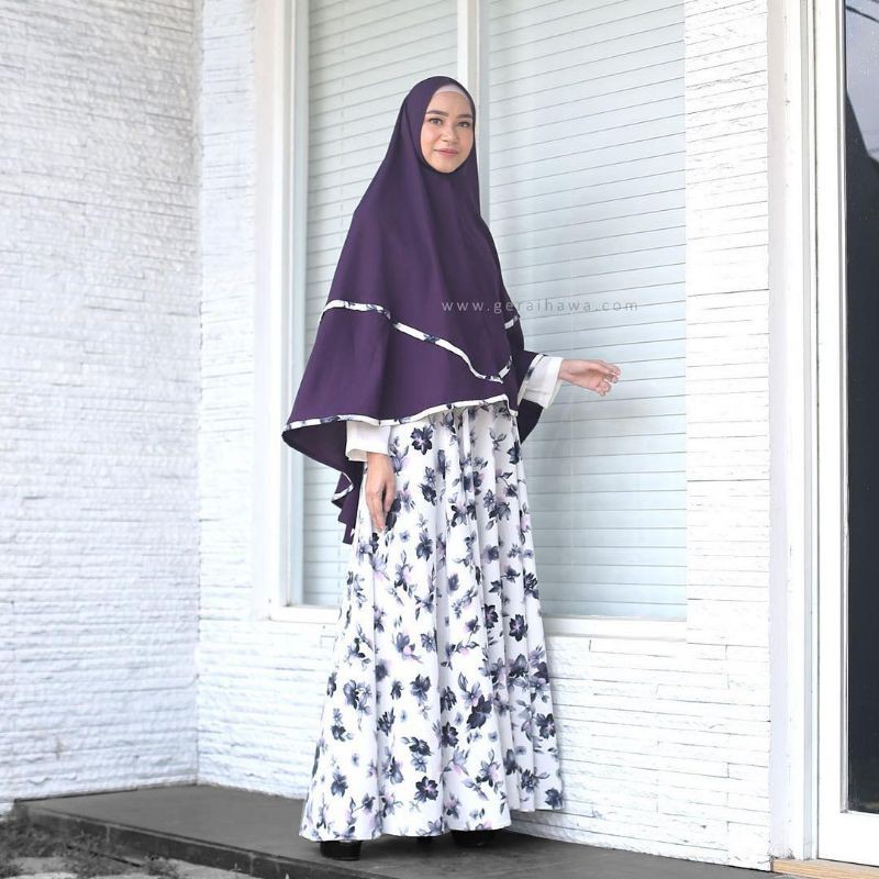 04. NEW - gamis set khimar gerai hawa by shireen sungkar (HB 725k)