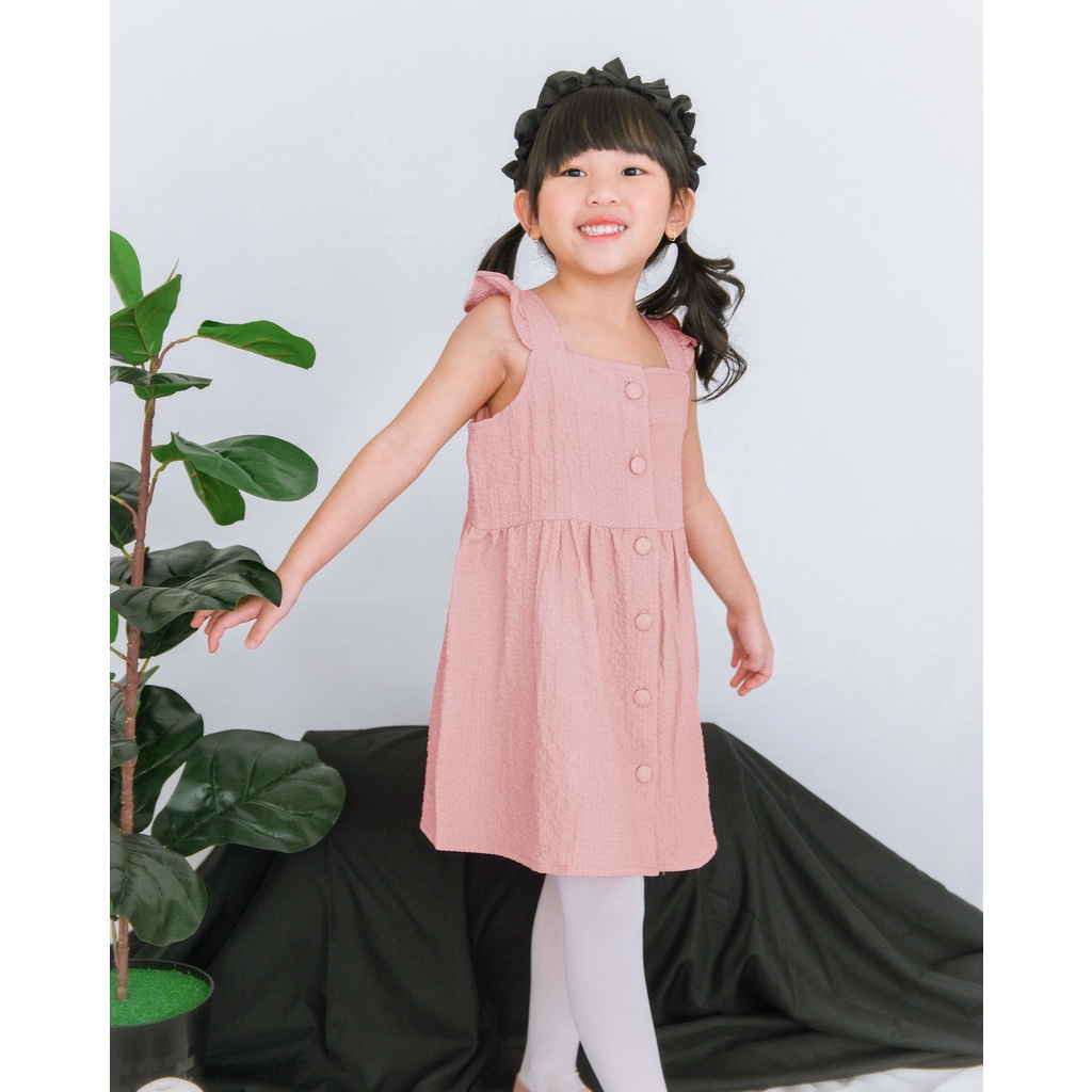 ZEMIRA DRESS | Dress Anak Perempuan | Baju Anak Perempuan | Dress Crinkle Anak | Dress Katun