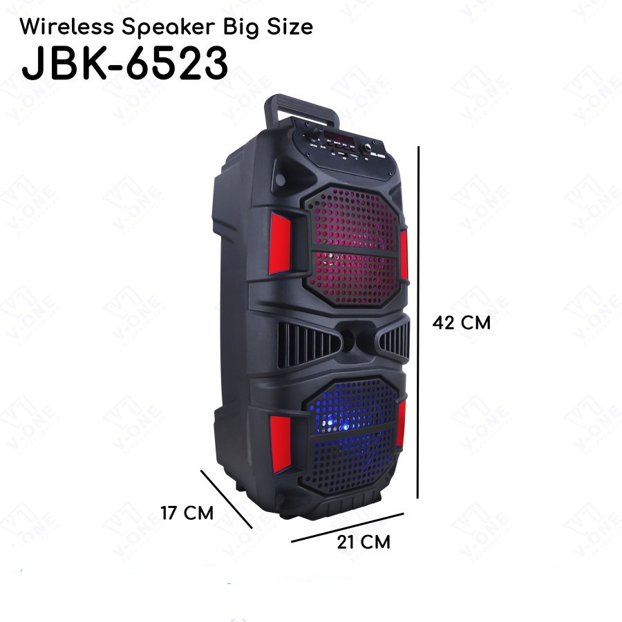 Speaker Bluetooth + Mic Karaoke Portable JBK-6523 Wireless Karaoke SPEAKER KOPER PORTABLE SPEAKER MUSIC BOX BLUETOOTH