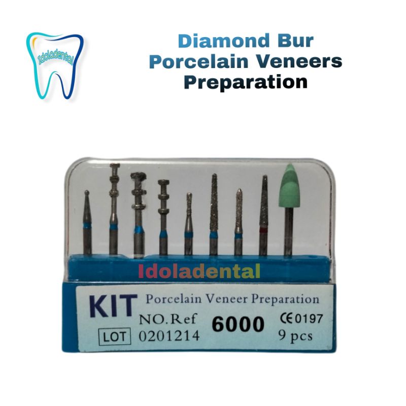 Dental Diamond Bur Preparasi Veneer Gigi