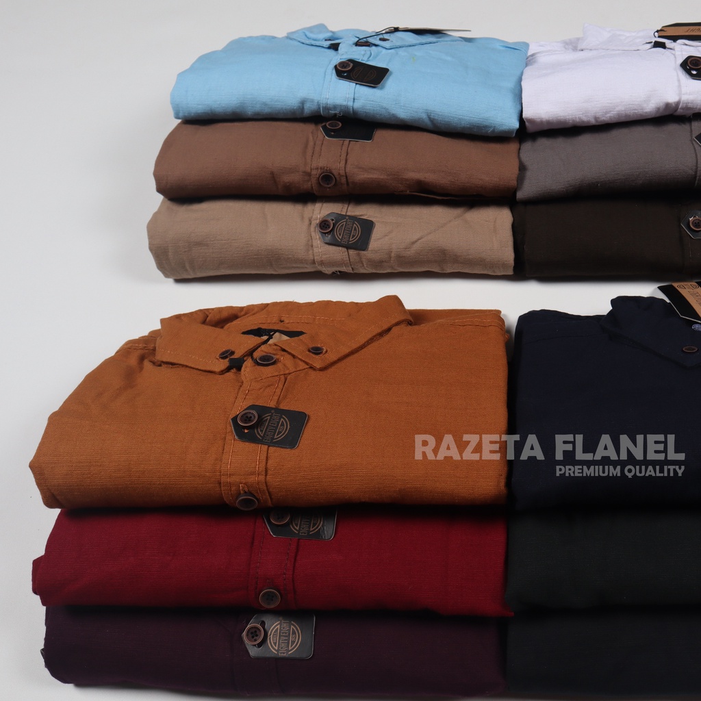 BISA COD. KEMEJA POLOS LENGAN PANJANG UNISEX BRILL EIGHTY EIGHT/KEMEJA POLOS ERIGO/KEMEJA POLOS uniq