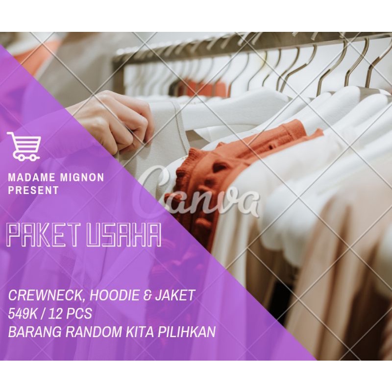 PAKET USAHA CREWNECK, HOODIE & JAKET