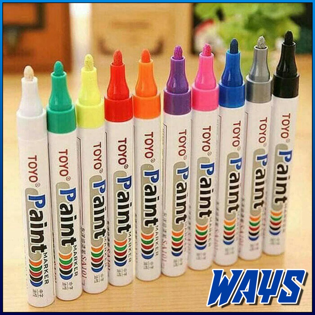 

[Z008] Spidol Toyo Paint Spidol Ban Warna Mobil Motor CB 150R CBR Vixion Xabre R15 R25 GSX Ninja Nmax Aerox
