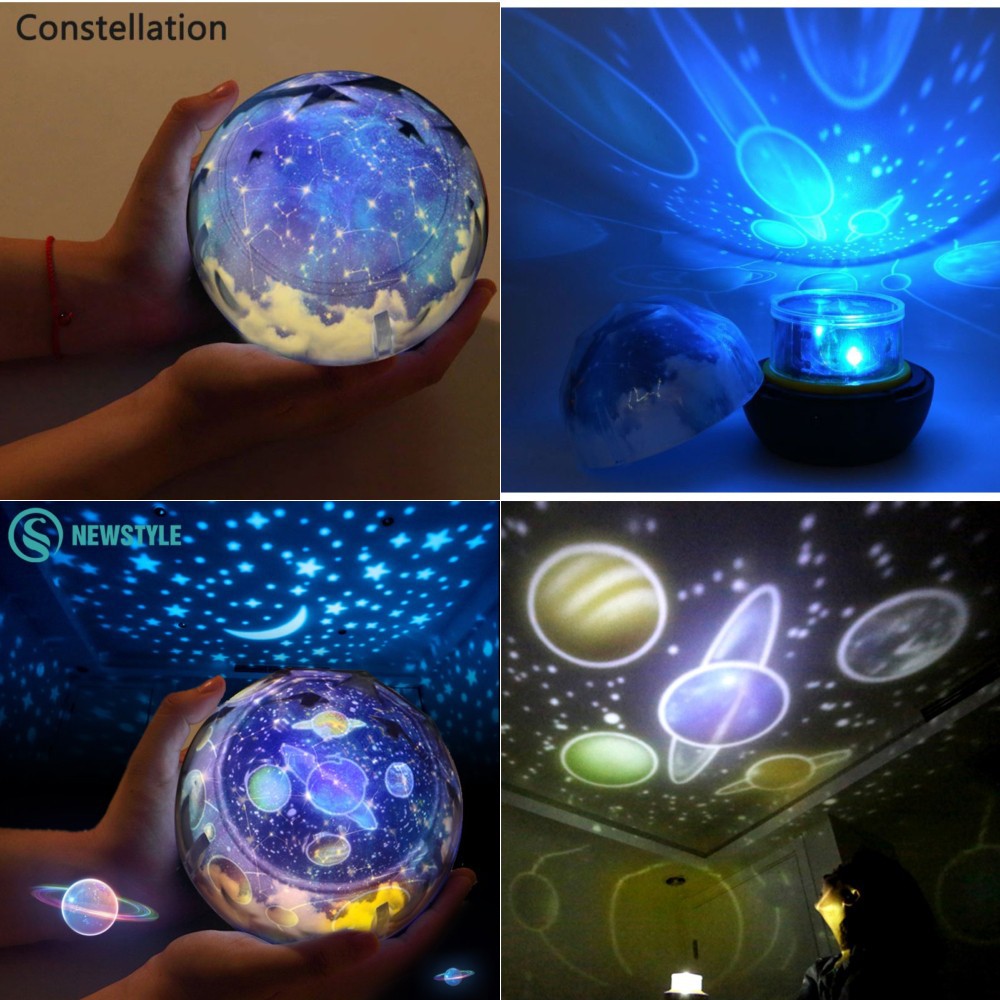 Grab Medan Lampu Proyektor LED Night Light Model Constellation Newstyle NL-USB - Black