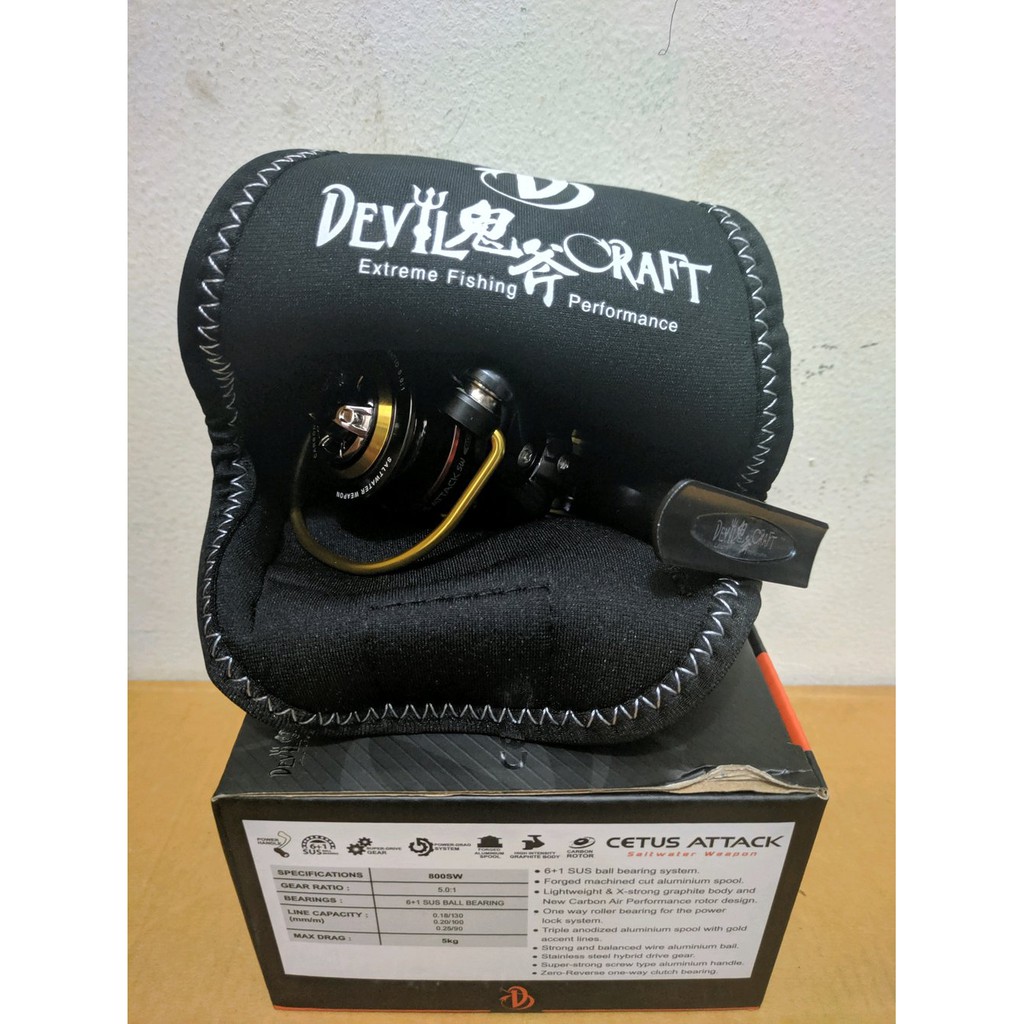 Reel Devil Craft Cetus Attack 800SW Power Handle - Devil Craft Cetus Attack Saltwater Weapon 800 SW
